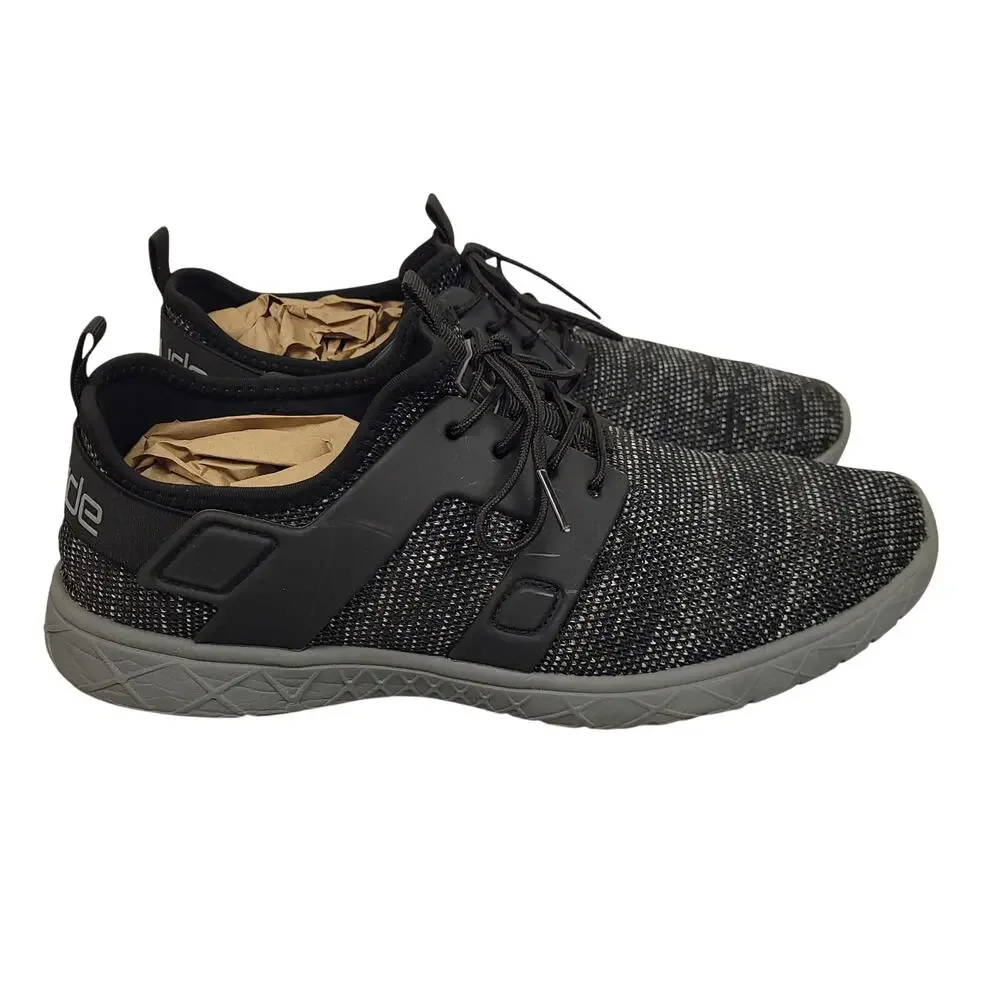 Hey Dude Axel Sox Mens 10 Carbon Black Slip On Sneakers Lightweight Minimalist - Picture 8 of 12